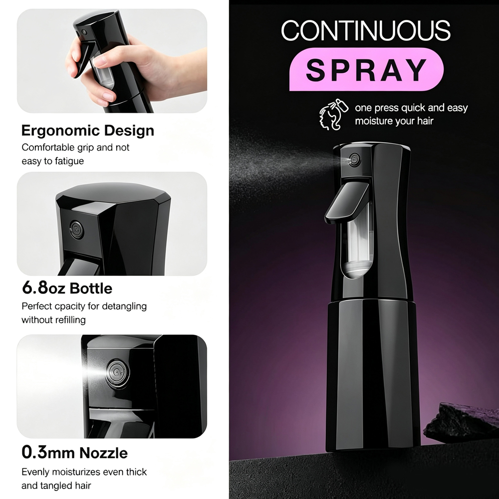 Sprey şişeli açıcı fırça seti, - Hair Care Wavy Hair incelemesi ve fiyatı